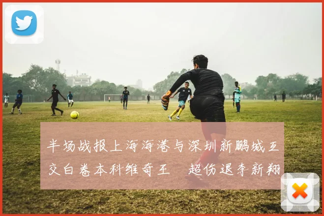 半场战报上海海港与深圳新鹏城互交白卷本科维奇王燊超伤退李新翔错失良机